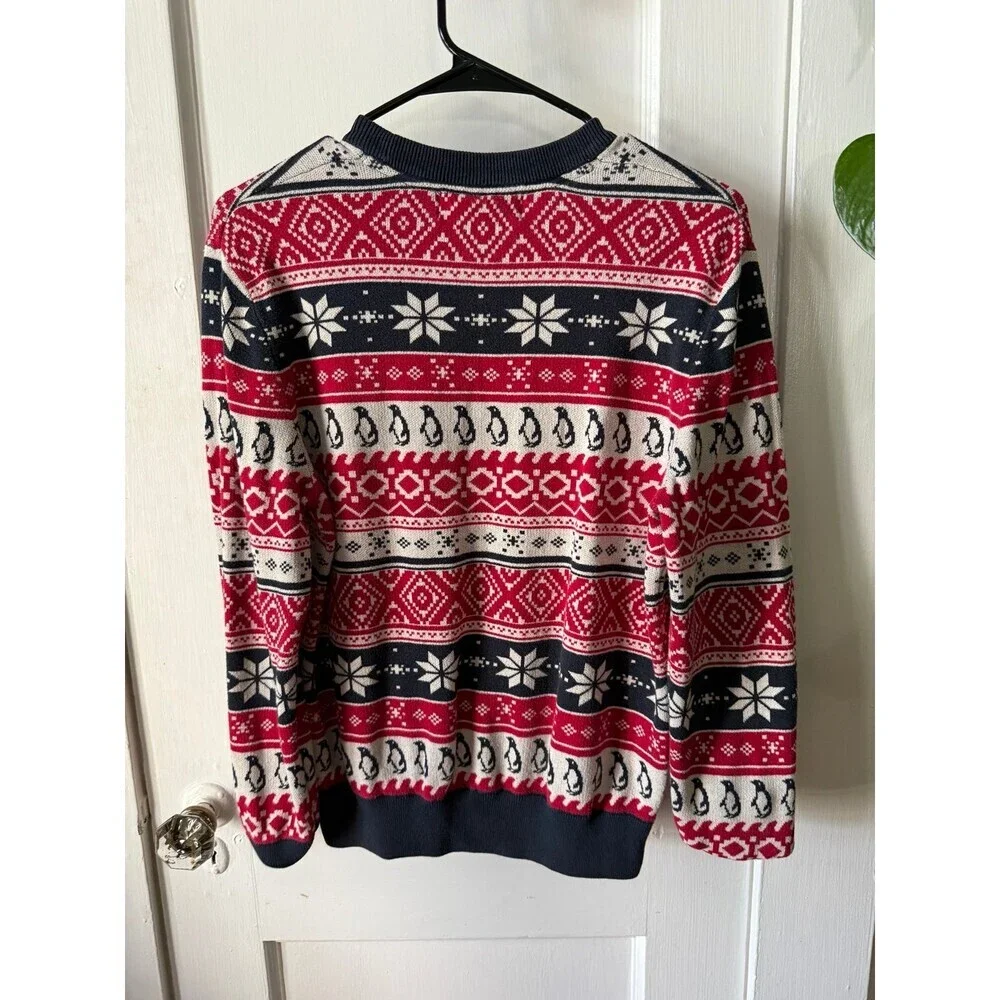 LOGG men’s size small Christmas penguin sweater
